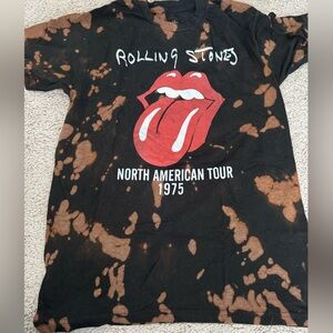 The Rolling Stones Black and Tan Tee